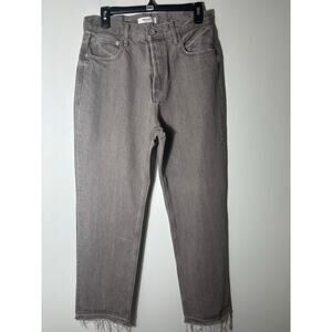 Moussy Vintage Brownish Gray Button Fly Straight Leg Jeans Sz 27